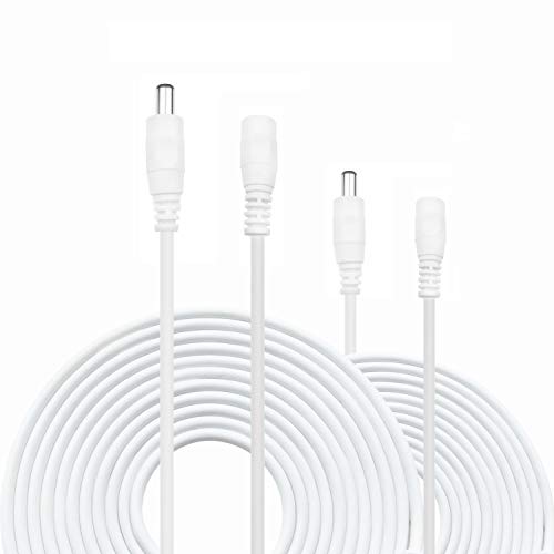 2X 5m DC-Netzteil-Verlängerungskabel,5.5mm x 2.1mm DC Verlängerung Verbinder Draht für WLAN Router,RGB Band,CCTV Kameras,Auto,Monitore-Ip