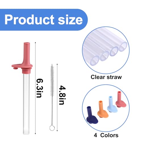 Set de 8 pitillos de silicón rojo 15 cm compatible Zak miniatura 3