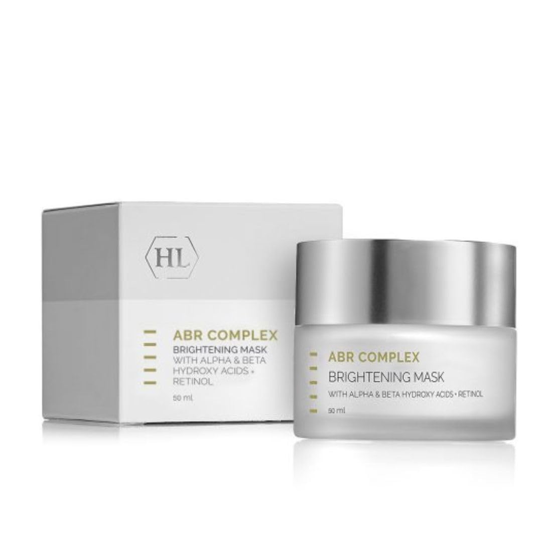HL Holy Land Cosmetics ABR Complex Brightening Mask with Natural Alpha Hydroxy Acids, Retinol, Salicylic Acid & Vitamin C, 1.7 fl.oz