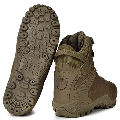 XPETI Tactical Boots Durable Suede Military Boots for Men Coyote Size 8.5 by XPETI - Used condition - Image 7