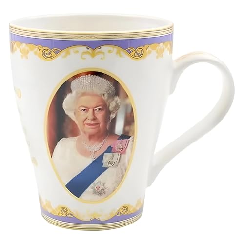 Lesser & Pavey HM Queen Elizabeth II Mug | Ceramic Coffee Mugs for Home or Work | Premium Design Mugs for All Occasions | Lovely Mugs for Tea, Coffee & Hot Drinks - Royal Heritage