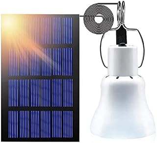 Devenirriche Solar Powered Led Light Bulb, Solar Shed Lights Portable USB Charge Shed Light with Solar Panel for Indoor Outdoor Garden Courtyard Barn Balcony Corridor Camping Tent Fishing Lighting