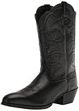 Ariat Womens Heritage R Toe Western Boot Black Deertan 5.5 -  Ariat Women's