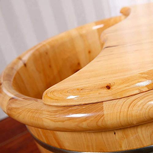 Spa de pies de madera maciza 38 cm alto x 41 cm diámetro miniatura 6