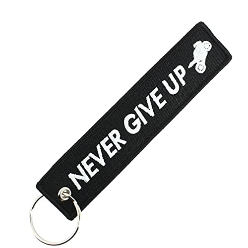 CLJ - Porte-clés - NEVER GIVE UP - Noir et blanc - Métiers - Urgence