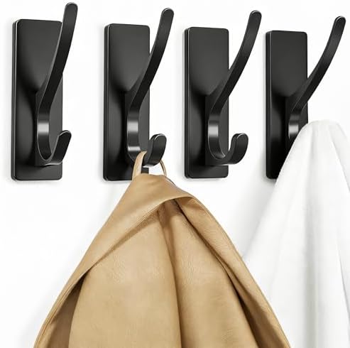 pickpiff Self Adhesive Coat Hooks for Hanging: Heavy Duty Stainle...