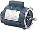 Leeson 100023.00 General Purpose Drip-Proof C Face Motor, 1 Phase, S56C Frame, Round Mounting, 1/4HP, 1800 RPM, 115/208-230V Voltage, 60Hz Fequency