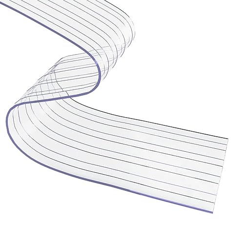 Rideau de porte transparent en PVC nervuré de qualité supérieure
