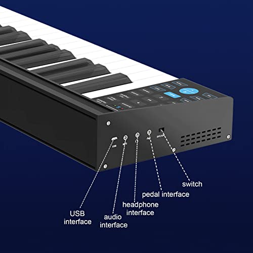 Piano à clavier 61 touches Piano numérique portable Double haut-parleurs intégrés Bluetooth MIDI Piano électronique avec pédale de sustain Idéal for les adultes, les enfants et les débutants - Les Beatles, Paul McCartney, John Lennon, RIngo Starr, George Harrison Piano à clavier 61 touches Piano numérique portable Double haut-parleurs intégrés Bluetooth MIDI Piano électronique avec pédale de sustain Idéal for les adultes, les enfants et les débutants – Image 8