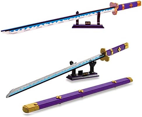 Amazon Com 936 件仿真大和劍拼接模型積木 38 英吋 約98 6 公分 角色扮演動漫劍 手工武士劍 大和 劍組 附刀劍和支架 送給男孩的好禮物 大和 玩具和遊戲