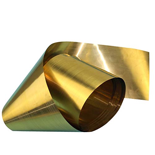 5 Meter Thin Brass Strip Thickness 0.1/0.2/0.3/0.5mm Brass Sheet Gold Film Brass Foil Brass