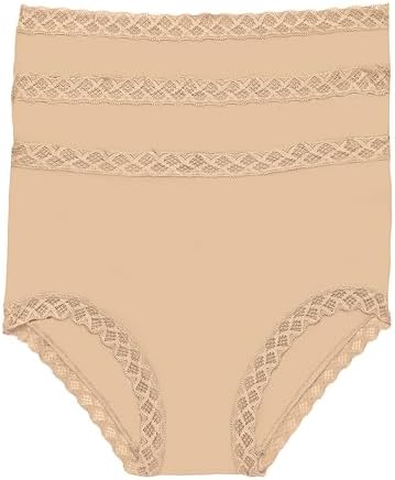 Natori, Womens, Bliss Full Brief 3-Pack, Cafe, Size: L (Women's 1...
