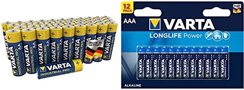 VARTA Industrial Pro AA Mignon alkaline batteries, LR6 - 40-pack, made in Germany, environmentally-friendly packaging