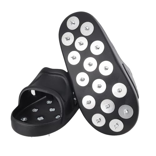 Anskyloe Epoxy Shoes Spikes for Floor Coating - Slip-on Spike Shoes for Epoxy Flooring, No Assembly...