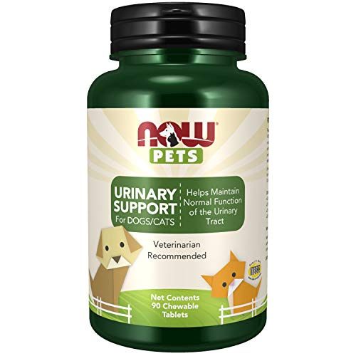 NOW Pet Health, Urinary Support Supplement, Formulated for Cats & Dogs, NASC Certified, 90 Chewable Tablets
