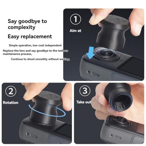 Cubierta protectora de lente para Insta360 X5 accesorio de repuesto de alta transparencia 7