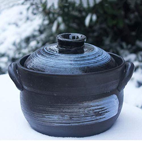 Reis-Tongefäß aus Steingut, Reiskocher aus japanischem Stein, heißer Topf, hitzebeständiger Suppentopf zum Dampfköcheln, Herdeintopf,