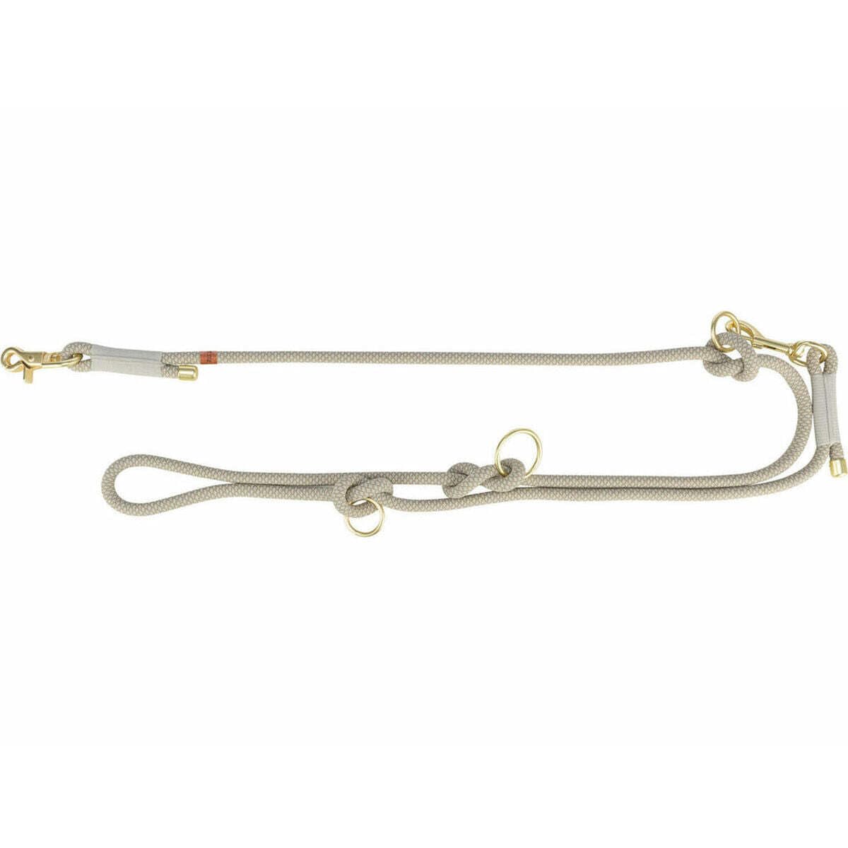 TRIXIE V-Linea Soft Rope, L-XL, 2 m/6 mm, grigio chiaro, guinzaglio regolabile per cani di grossa taglia in tessuto, 3 posizioni, lunghezza regolabile - 1985319