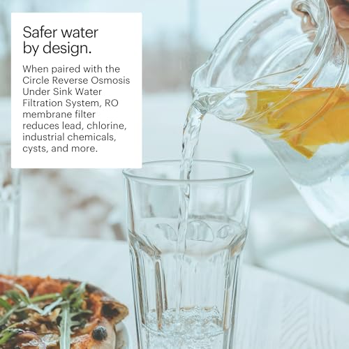 Image of Brondell RF-40 Membrane Water Filter Replacement for Circle Under Sink Reverse Osmosis Filtration System, Lasts 24 Months