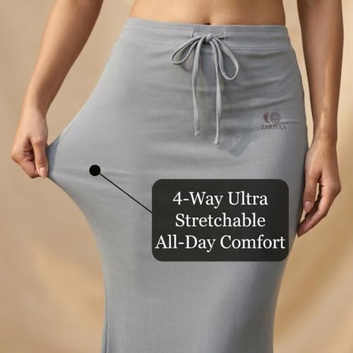 Image of Women's Saree Shapewear - Slim Fit Stretchable Petticoat for Sarees | Comfortable Waistband | Body Shaping Underskirt