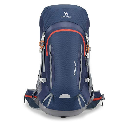 CAMEL CROWN 45L/58L Hiking Backpack Large Lightweight Backpacks Internal Frame Backpacking for Picnic