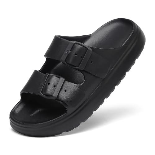 Image of TIKVAW Women's Platform & Wedge Sandals with Arch Support for Woman Slides Comfort Lightweight Outdoor Slippers Ultra Cushion
