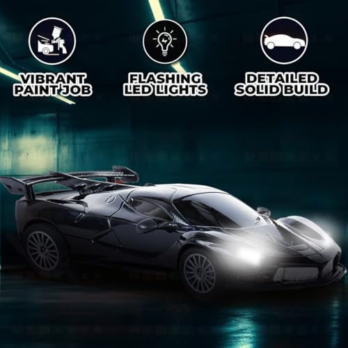 Image of Wembley Fer-rari RC Car High Speed Mini 1:24 Scale USB Rechargeable Remote Control Car for Kids | Racing Car - Black