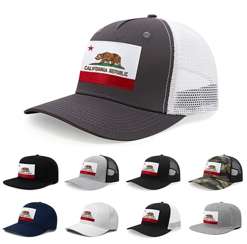 Image of International Tie State Hat for Men and Women, Adjustable Snapback Trucker Baseball Cap with Embroidered Patch