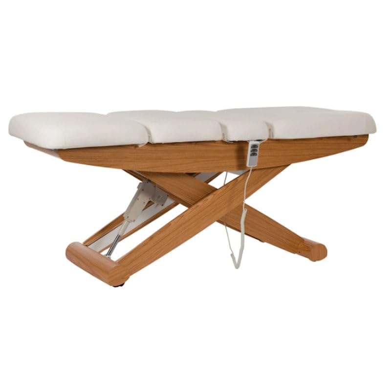 PLUS SANTE – Table d’Examen électrique Olena 188×70×63-93 cm | 3 Moteurs puissants, Design élégant et Silencieux, Confort Premium et stabilité, avec ou sans Pédale de Commande, Blanc (sans pédale)