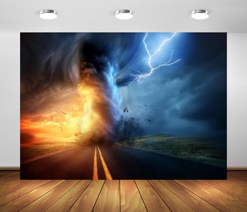 Fond de studio photo orage et tornade pour Halloween - 3