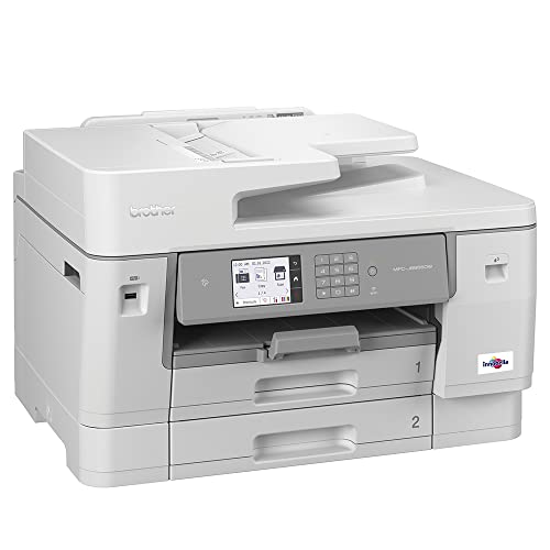 Brother MFC-J6955DW INKvestment Tank Color Inkjet All-in-One Printer with Wireless, Duplex Printing, 11” x 17” Scan Glass and Up to 1-Year of Ink in-Box,White - Image 6