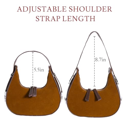 Image of Prpeko Shoulder Bag Crescent Retro Y2k Hobo Handbags 90s Underarm Purse Bag Fashion Clutch Purses for Women