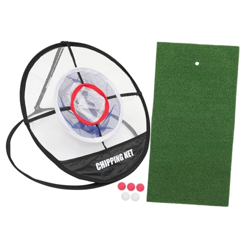 Garneck 1 Set Chipping Practice Net Portable Golf Training Kit for Home Office Lightweight Durable Design for Use Distance Accuracy