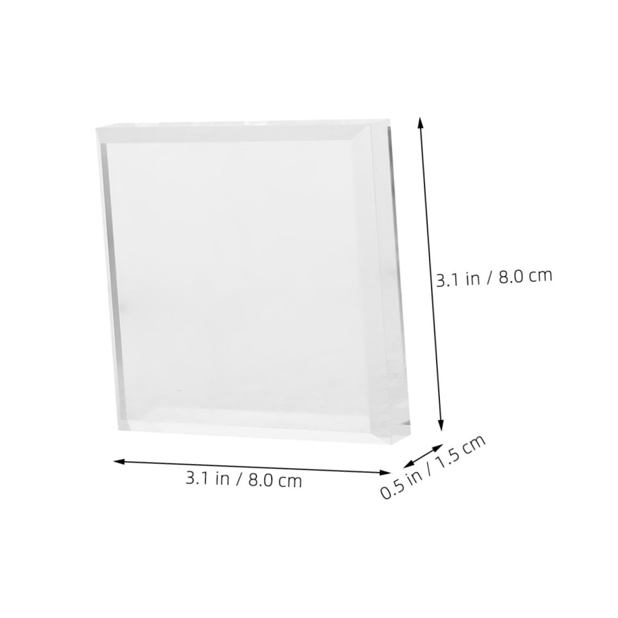 Ciieeo Unique Acrylic Display Block Acrylic Block for Display High Transparency Jewelry