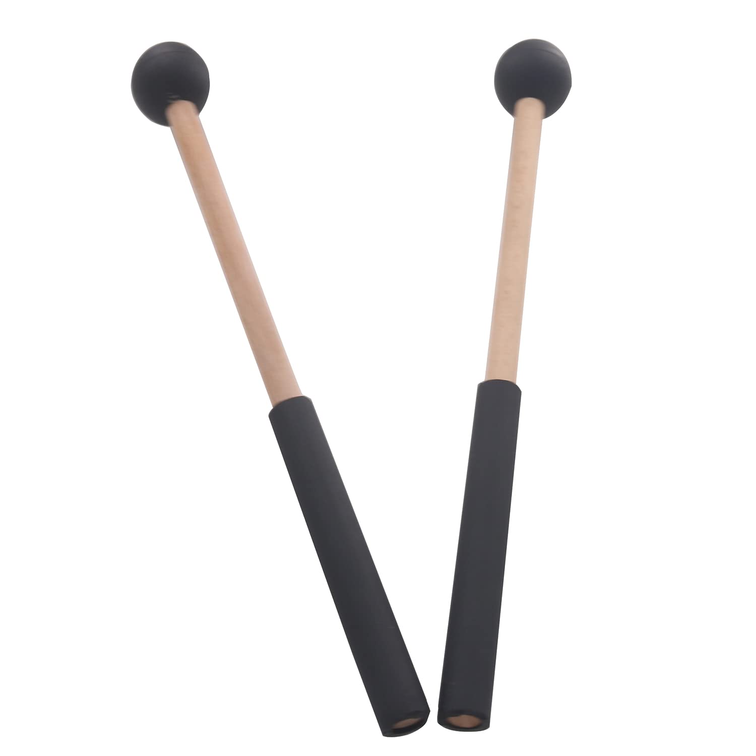JIVIMOCO 1 Pair Tongue Drum Mallets Soft Rubber Drum Mallets Sticks for Drums Tongue Drums and Keyboard Percussion - Image 2