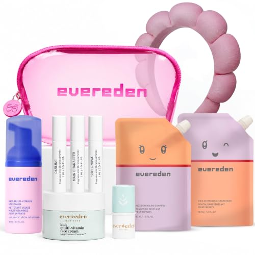 Evereden Kids Skin Care Set for Girls 8-12, 10 in 1 Teen Skincare Gift Kit