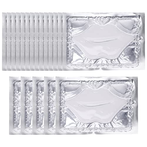 SAFIGLE Mascarillas Labiales Hidratantes De Gel 25 Unidades Tamaño Compacto Colágeno Para Labios Secos y Antiarrugas Cuidado Nocturno Para Mujeres y Obsequio Invernal