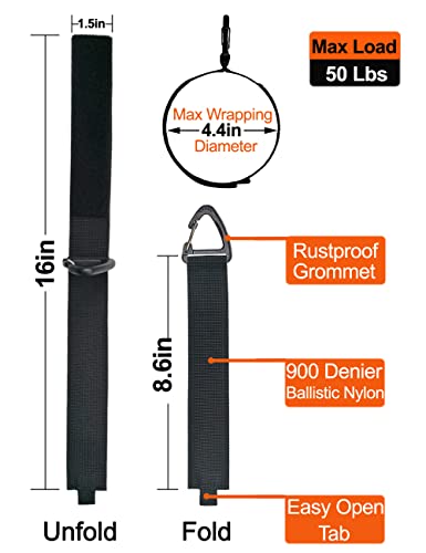 Ztsxllim Extension Cord Holder Organizer(4 Pack L), Extension Cord Hanger For Garage Organization And Storage, 16-Inch Heavy Duty Storage Strap For Extension Cord Within 100Ft #TOP5