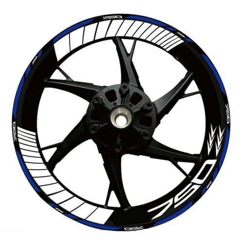 Autocollant Réfléchissant Premium Jante Kawasaki Z750 Hub Turquoise