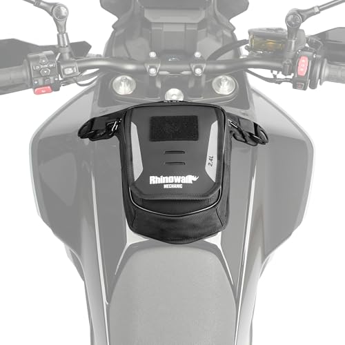 Rhinowalk Motorrad Tanktasche 2.4L mit Magnet & Gurten – Beintasche, Brusttasche, Crossbody-Bag mit Smartphone-Fach & Regenhülle