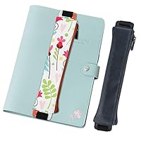 2 Stifthalter Für Notizbuch – Mit Reißverschluss & Verstellbarem Gummiband, Aus PU-Leder