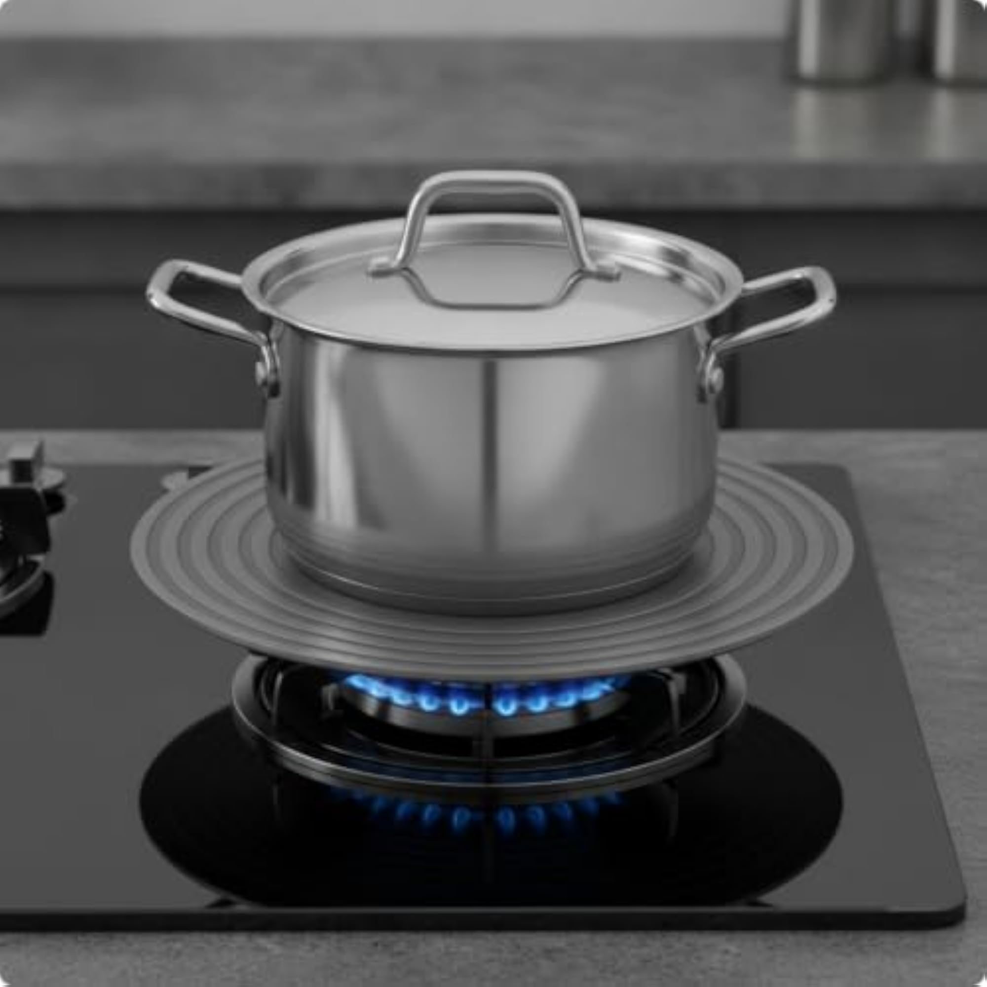 Circular Heat Disperser Plate for Simmering