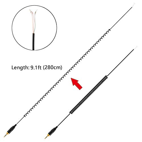 Geekria Vervangende kabel voor Sony MDR-7506 7509 V6 V600 V700 V900 hoofdtelefoon Gecoiled Repair Kabel/Vervangingskabel… - Afbeelding 7