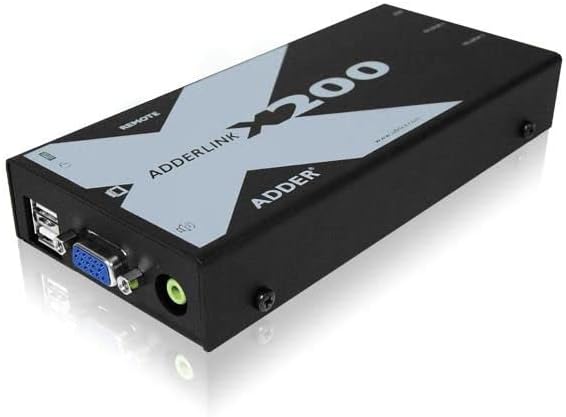 Adder X200 USB & VGA KVMA CATx Extender Pair (USB CAM) Inc, X200AS-USB_P-Euro (Extender Pair (USB CAM) Inc SKEW Compensation. Euro Power Supply.)