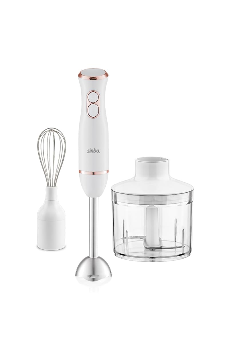 SHB-7530 Çok Fonksiyonlu El Blender Seti - Rose Gold – Doğrayıcı & Çırpıcı Aparatlı