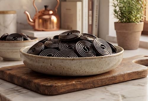 Caramelos de regaliz negro en rueda 1 lb bolsa a granel miniatura 6