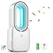 YQZ Ventilador Portatil - Ventilador USB Pequeño De Mesa - con Luces LED - 4 Velocidades De Aire Ajustables - Recargable - Ventiladores Silencioso Sin Aspas