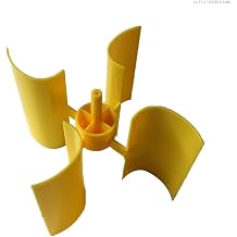 for Small Wind Turbine for Vertical Generator DIY Set 4 Blades 100mm Wide 60mm Tall ABS Material 1.95mm Aperture Output 5V