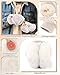 Jeere 2 Pcs Winter Ear Muffs Mittens Set Faux Fur Flip Mittens Fuzzy Cute Fluffy Earmuffs Convertible Warm Gloves for Women(Beige)