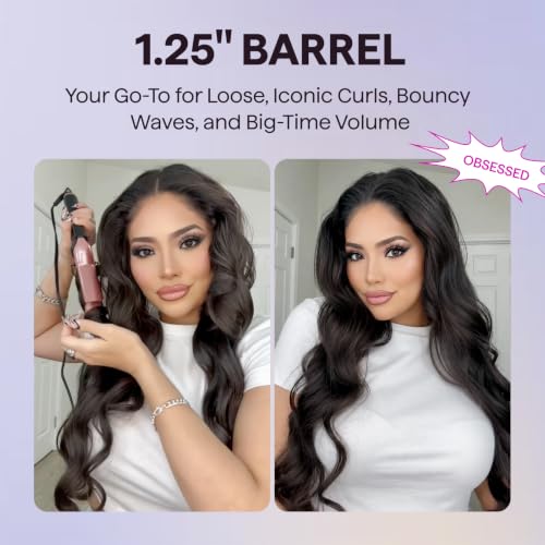Image of Wavytalk 5 in 1 Curling Iron with Thermal Brush, Flat Iron, Style